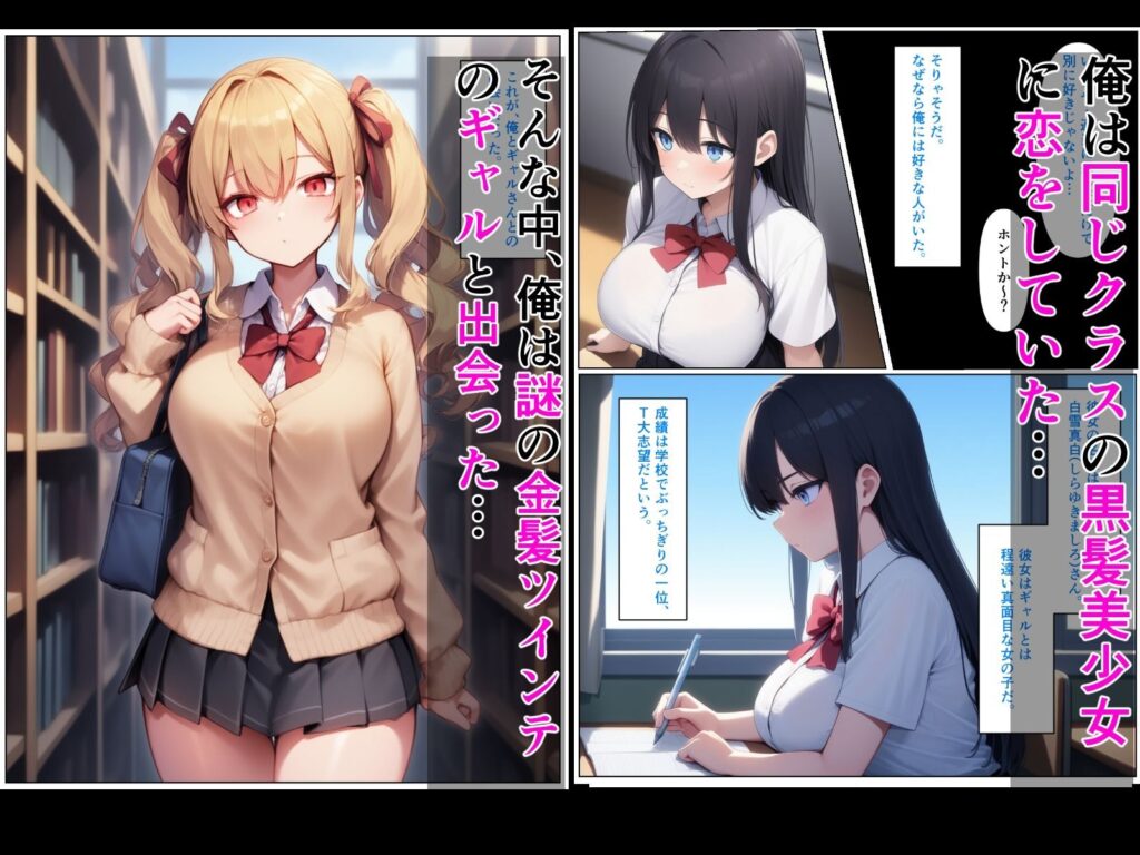 優等生の金髪ツインテの巨乳ギャルさんとラブラブエッチする話(ぬぽぬぽらぼ)