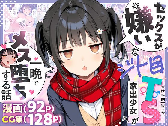 セックスが嫌いなジト目TS家出少女が一晩でメス堕ちする話（悪魔ほろほろ）