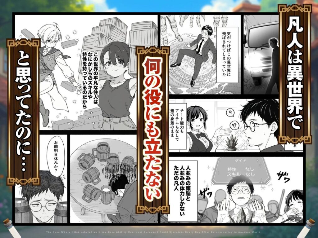 異世界転生したら毎日射精できるというだけで激レア能力者認定された件(COMICアイル)