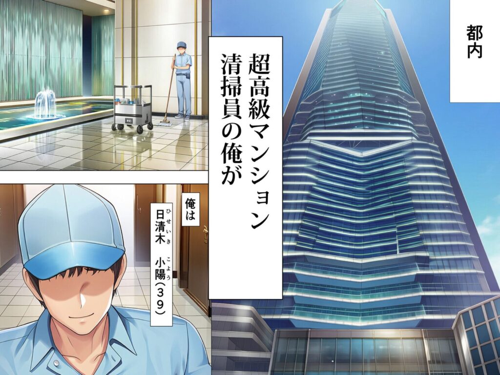 「超高級マンション清掃員の俺」夜あくび小隊