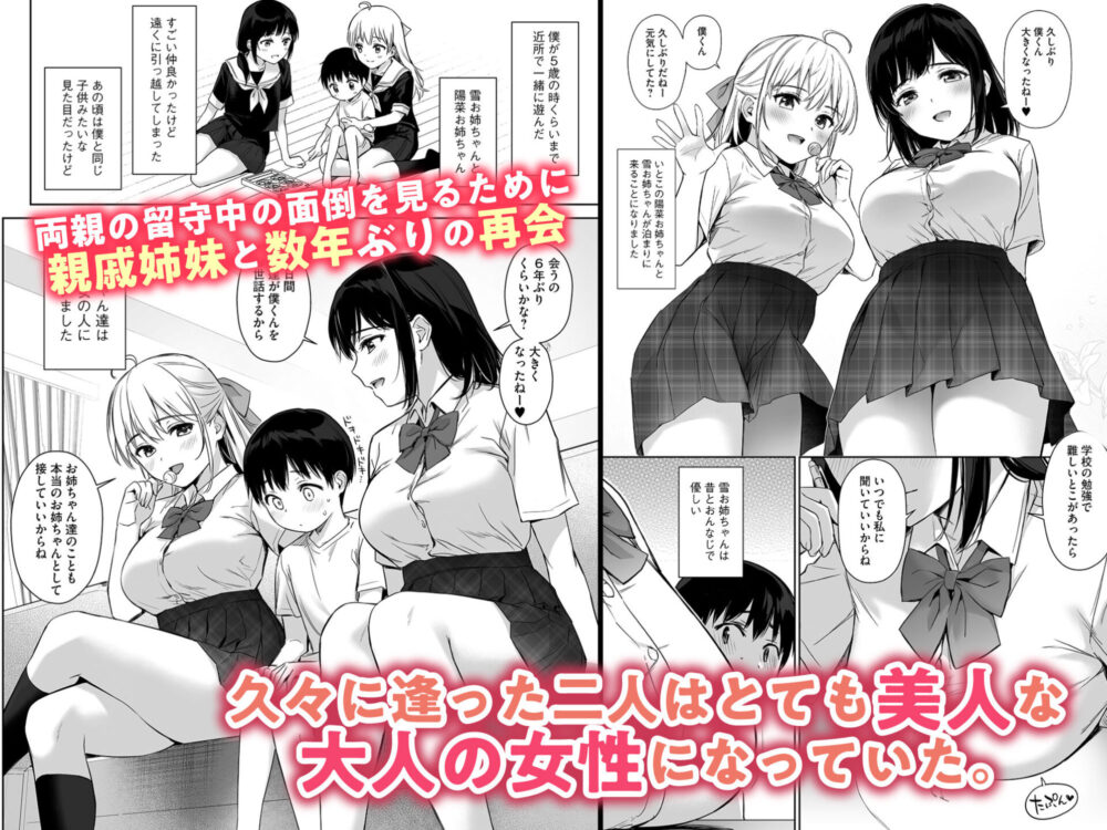 ないしょのはじめて 〜数年ぶりに逢った親戚の美人JK姉妹にエッチの手解きされちゃいます〜 / りふれぼコミック